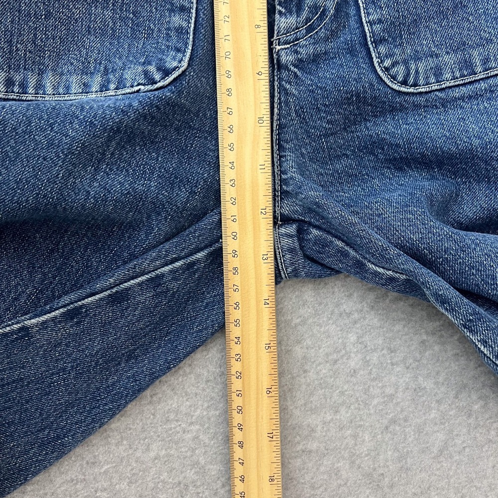 Free People We The Free Indigo Blue Colette High Waisted Wide Leg Jeans Size 26 - Picture 12 of 14
